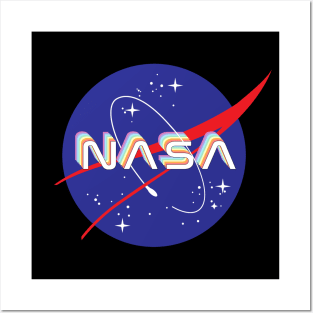 NASA Rainbow logo Posters and Art